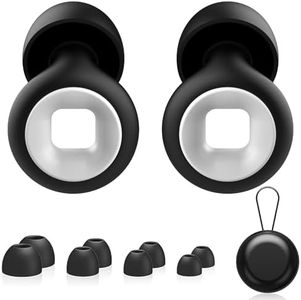 Ear Plugs for Sleeping Noise Reduction,Reusable Soft Comfortable Ear Plugs for Sleep, Noise Sensitivity, Work, Study-8 Ear Tips in XS, S, M, L with Small Box -25dB Silicone Earplugs for Noise Cancelling
