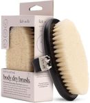 Kitsch Dry Brushing Body Brush & Exfoliating Body Scrubber, Lymphatic Drainage Massager with Soft Vegan Bristle for Sensitive Skin, Gentle Back Scrubber & Dry Brush Body Care Exfoliator