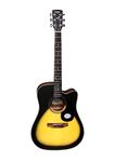 Saga SF-600C-SB Dreadnought Cutaway Acoustic Guitar (Sunburst)