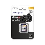 Integral 512GB SD Card 4K Ultra-HD Video Premium High Speed Memory Card SDXC Up to 100MB/s SDXC V30 UHS-I U3 Class 10 SD Memory Card