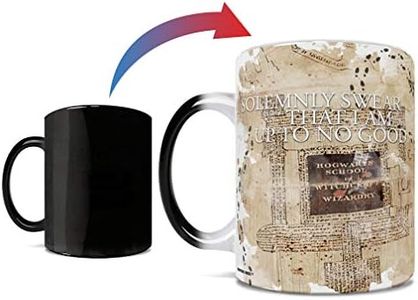 Harry Potter - Marauder's Map - One 11 oz Morphing Mugs Color Changing Heat Sensitive Ceramic Mug – Image Revealed When HOT Liquid Is Added! – Officially Licensed Merchandise