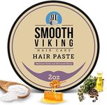 Smooth Viking Hair Paste for Men - Hair Styling Cream with Minimal Shine & Medium Hold Hair Products for Men, Hair Cream for Men, Styling Paste for Textured Messy Hairstyle - Made in USA, 2oz