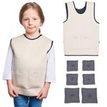 Weighted Vest for Kids | Provide Deep Pressure Comfort | ADHD Tools for Kids | Autism Sensory Clothing | Adjustable Weighted Vest | Weighted Compression Vest for Kids | Ensure a Secure Feeling