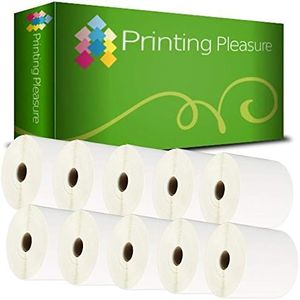 Printing Pleasure 10 x Zebra 100mm x 150mm Etiquetas para Zebra Type Impresoras | 500 Etiquetas por Rollo | Térmica Directa