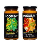 Most loved BOOMBAY Stir Fry Sauce Combo Pack | Lime Leaf + Lemongrass and Garlic + Chilli Stir Fry Sauces (250g) | Plant Based | Sustainably Farmed | No Refined Sugar | No Bad Oils | 100% Natural