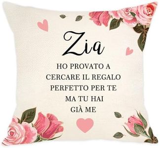 Aocaso Divertente regalo per la zia da parte di nipote zia Copricuscino per compleanno Festa della Mamma Regalo di Natale (zia)