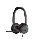 EPOS IMPACT 860 ANC Double-Sided Wired Headset with Active Noise Cancellation, USB C and USB A, Super Wideband, Lightweight, Comfortable Fit, Microsoft Teams & Zoom Compatible for Office & Remote Work