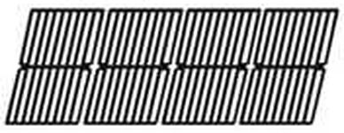 Gloss Cast Iron Cooking Grid Replacement for Gas Grill Models Brinkmann 810-3660-S and Smoke Canyon GR2002401-5C-00, Set of 4