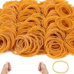 1500 Pcs Yellow Elastic Bands Strong Rubber Bands 450g Heavy Duty Stretchable Bands Natural for Office School Supplies Home Hair Bank Paper Money Bands (38 * 1.4mm)