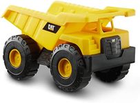 CAT Construction Toys, 15" Dump Truck Toy, Ages 2+, Sturdy Plastic, No Batteries Required, CAT Construction Tough Rigs Series