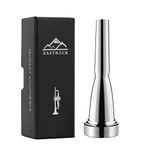 EastRock Trumpet Mouthpiece 3C Silver Plated Bullet Shape Vaccum Package