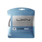 Luxilon ALU Power Rough Tennis String Set-Silver(1.3mm), 1.30mm