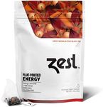 Zest 150mg High Caffeine Energy Leaf Blend - Spicy Masala Chai Black Tea - 20 Pack Bag - All Natural Strong Flavored Healthy Coffee Alternative Highly Caffeinated Substitute - Perfect for Keto Diet