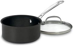 CUISINART 619-18 Chef's Classic Nonstick Hard-Anodized 2-Quart Saucepan with Lid, Black