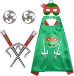 Cape with Mask Kids Dress Up Superhero Sets Cloak Costume Cospaly for Boy Girl (H)