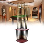 OUKANING Cue Stand Billiard Pool Cue Rack Snooker Pool CueRack Billiard Cue Holder for Billiard Table Vertical Billiard Cue Holder Corner Cue Stand