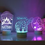 Etchey Personalized Night Light, Night Light, Boy's Room, Custom Night Light, Kid's Bedroom Decor Children's Light, Kids Bedroom, Girls Room, Kids Bedroom Decor