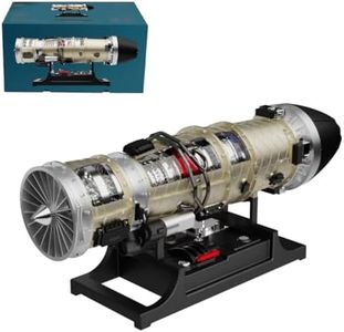 Goekhyrani Turbofan Engine Model Kit,1/10 Scale Full Metal Twin Rotor Aircraft Jet Engine ,DIY Assembly (600+ PCS) ,Build Your Own Working Turbofan Engine for Adults,Aviation Enthusiasts Gift