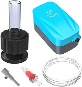 Pawfly Aquarium Nano Bio Sponge Filter Quiet Betta Fry Shrimp Foam Filter Kit with 40 GPH Air Pump Air Control Valve Airline Tubing and Check Valve Accessories for 3-10 Gallon Small Fish Tank