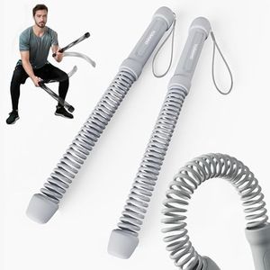 Ropeless Battle Ropes for Home Gym - Cordless Training Rope Fitness Equipment for Men & Women, Weighted Workout Ropes for HIIT, No-Jump Full-Body Exercise, Heavy Resistance & Travel-Friendly（Grey)