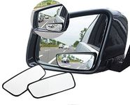 meioro 360° Rotate Blind Spot Mirror,Adjustabe Wide Angle Rear View Mirror HD Glass Convex Side View Mirror for Car(One pair)