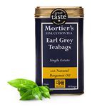 Mortier's Earl Grey Tea Bags - Great Taste Award Winner - 30 Premium Ceylon Earl Grey Tea Bags