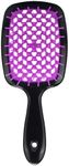 Boperzi Detangling Hair Brush, Wet Brush Paddle Detangler Hair Brushes, Magical Brush Detangler, Glide Through Tangles With Ease For All Hair Types for Women, Men (Black)