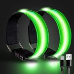 2 Pack USB Rechargeable LED Armband