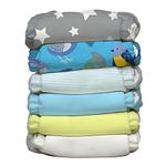 Charlie Banana 6 Diapers 12 Inserts Twitter Star, One Size Hybrid AIO