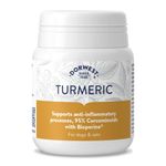 Dorwest Turmeric Tablets for Dogs and Cats, 100 Tablets, Easy-To-Absorb Turmeric Supplement, 95% Curcuminoids, Joint and Anti-Inflammatory Support