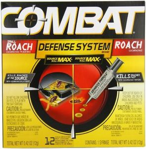 Combat Max Defense System Brand, Small Roach Killing Bait and Gel, 12 Count