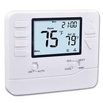 Heagstat H721 Non-Programmable Heat Pump Thermostat, 2 Heat/1 Cool, with 4.5 sq. Inch Display