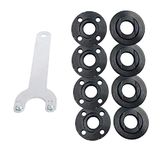 1Pcs Grinder Flange Angle Spanner and 8Pcs Flange Nuts,5/8-11 Grinder Nuts Grinder Flange Replacement Parts for Dewalt Milwaukee Ryobi Makita