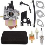 NIMTEK Carburetor for Champion Power Equipment 3500 4000 Watts 196cc 6.5HP Gas Generator with Air Filter Fuel Filter