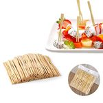 Bamboo Skewers Toothpicks for Appetizer Picks – 3.5 inch (Pack of 220) Wooden Cocktail Pick for Appetizers Fruit Garnish Sandwich Kabobs Drinks Cocktail – Eco Friendly