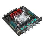 TDA7498E Amplifier Board 160W×2+220W 2.1CH Subwoofer Amplifier Module with Treble Bass Control AUX USB Inputs 15V-36V