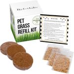 The Cat Ladies Grass/Pet Grass Refill Kit 3 Pack: for Item #B01I5Xhwi6 and B01Jni9W9E: Organic Pet Kit/Cat Kit.Natural Hairball Control Remedy Cats.