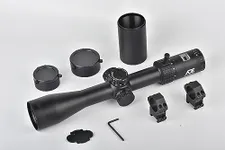 Ade Advanced Optics ProZoom 4-16x44 Second Focal Plane Riflescopes with Scope Mounts and Throw Lever Included