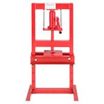 6 Ton Hydraulic Workshop Press Garage Shop Floor Press Bottle Jack Pressing Plates Bearing, Red