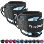 DMoose Ankle Strap for Cable Machine - One Size Fit with Premium Padding, Glute Kickback Ankle Strap, Ankle Cable Straps for Workout, Booty Workout, Leg Extension, Hip Abductors & Lower Body Exercises