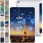 DuraSafe Cases for iPad Mini 3 2014 Mini 2 2013 Mini 1 2012 7.9 Inch [ Mini 3rd 2nd 1st] A1599 A1489 A1432 MH3F2HN/A MH3G2HN/A Trifold Printed PC Lightweight Protective Clear Back Cover - Paris Night