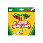 Crayola 56-7708 10 Broad Line Markers Original, Arts and Crafts