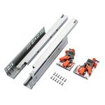 6 Pair of 14 Inch Undermount Soft Close Drawer Slides 100LB Load Capacity Full Extension Concealed Drawer Rails with 3D Locking Device