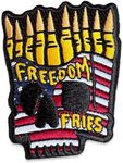 Freedom Fries Embroidery Patch - Funny Meme Embroidered Patches, Military Tactical Morale Patch with Hook and Loop Fastener, Cute Patches for Backpacks, Jeans, Jackets, Vests, Hats & More