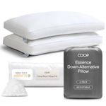 Coop Home Goods Essence Down Alternative Pillow Queen Size Set of 2, Best Pillows for Sleeping, Adjustable, Luxury Hotel Pillows for Back, Stomach or Side Sleepers