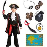 Spooktacular Creations Pirate Costume for Kids, Boy Captain Pirate Costume for Halloween 3T