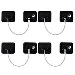 YEYA Fridge Lock, Baby Proof Cabinet Locks with Keys for Babies, Child Safety Cabinet Locks 4 Pack Black