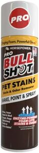 Bull Shot Pet Pro Stain Remover, AS SEEN ON TV, Urine & Odor Emulsifier, Enzyme-Powered Professional Strength Foam for Urine, Feces, Vomit, Odors, Dirt On Carpet, Area Rugs, Upholstery, Old Stains