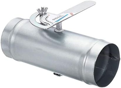 PATIKIL 3" HVAC Duct Manual Volume Damper, Metal Adjustment Airflow Ducting Backdraft Damper Control for Air Ventilation System
