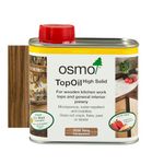 Osmo TopOil - High Solid Oil 3038, Terra Satin, 500ml - Durable Wood Oil for Kitchen Worktops, Water-Resistant, Wood Treatment & Wood Finish